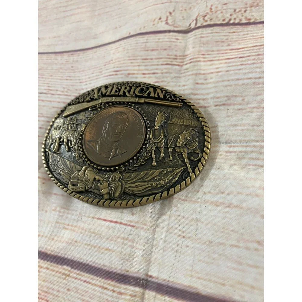 Rainy Mountains Design John Wayne American Belt Buckle American Regular Edition - Picture 2 of 9